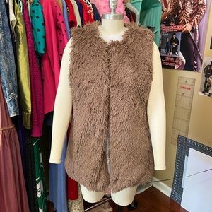 Betsey Johnson Faux Fur Vest